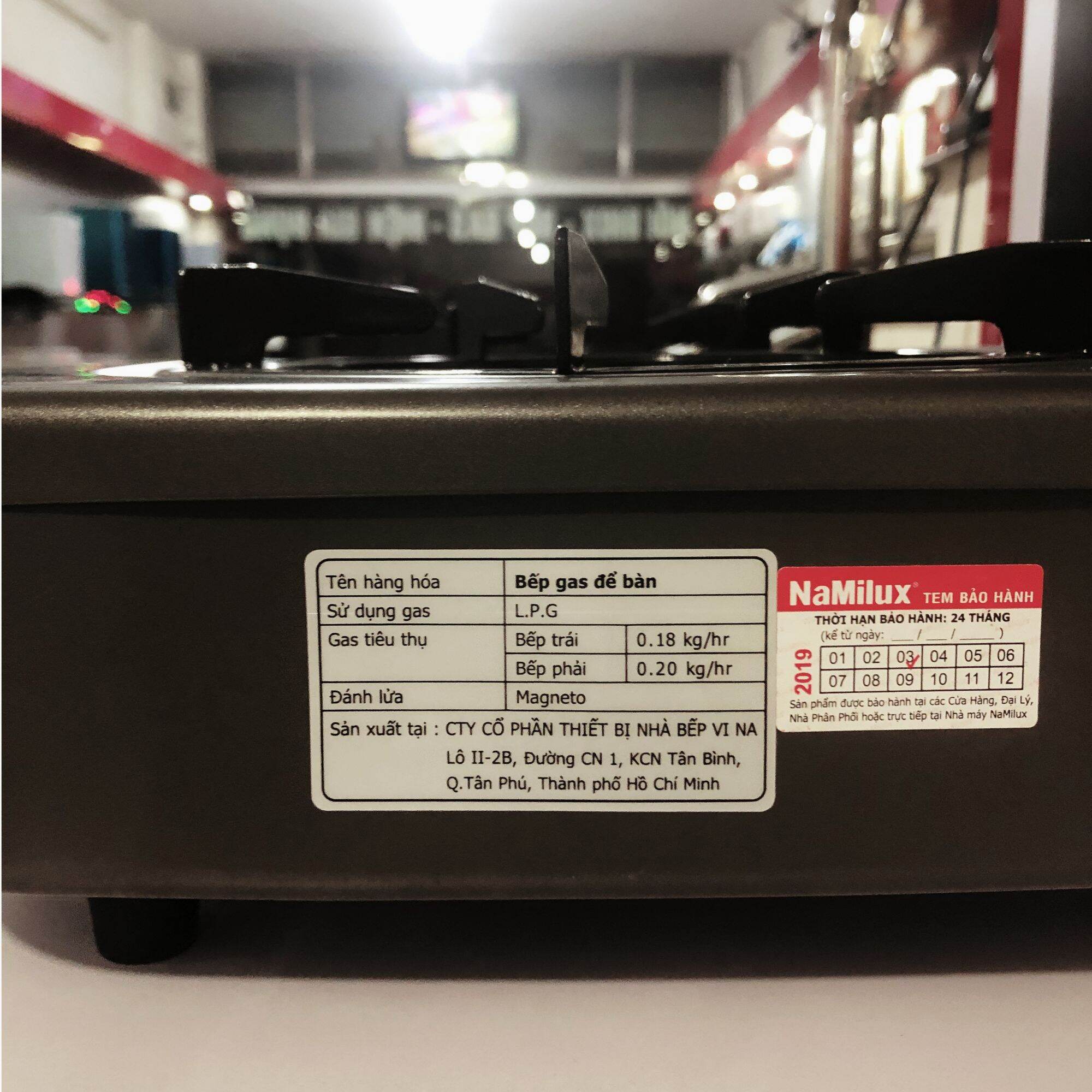 [HCM]Bếp gas   đôi Namilux-590FM-VN