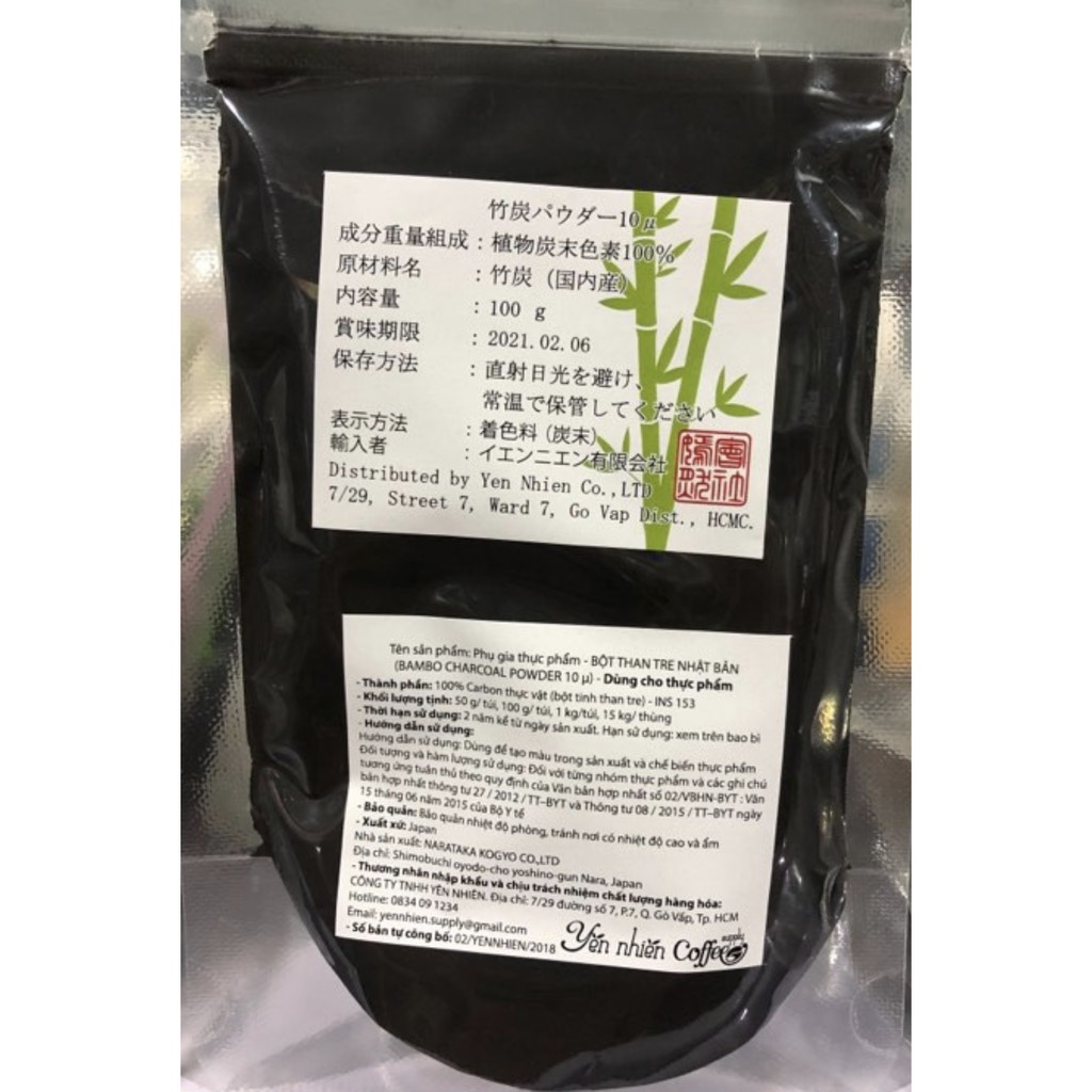 [HCM]Bột than tre Nhật Bản 10gr