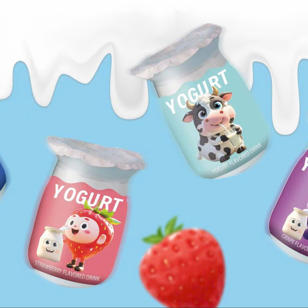 [ Sẵn hàng ] Combo 20 HỘP THẠCH SỮA CHUA PUDDING/ thạch sữa chua hoa quả thơm ngon ăn đã nghiền