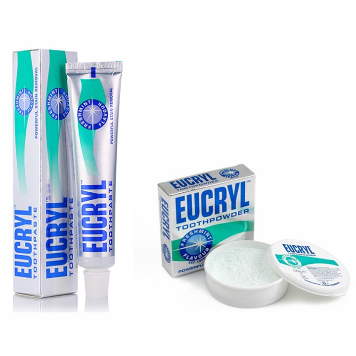 Kem Đánh Răng Làm Trắng Răng Hương Bạc Hà EUCRYL Tooth Paste Freshmint 50g