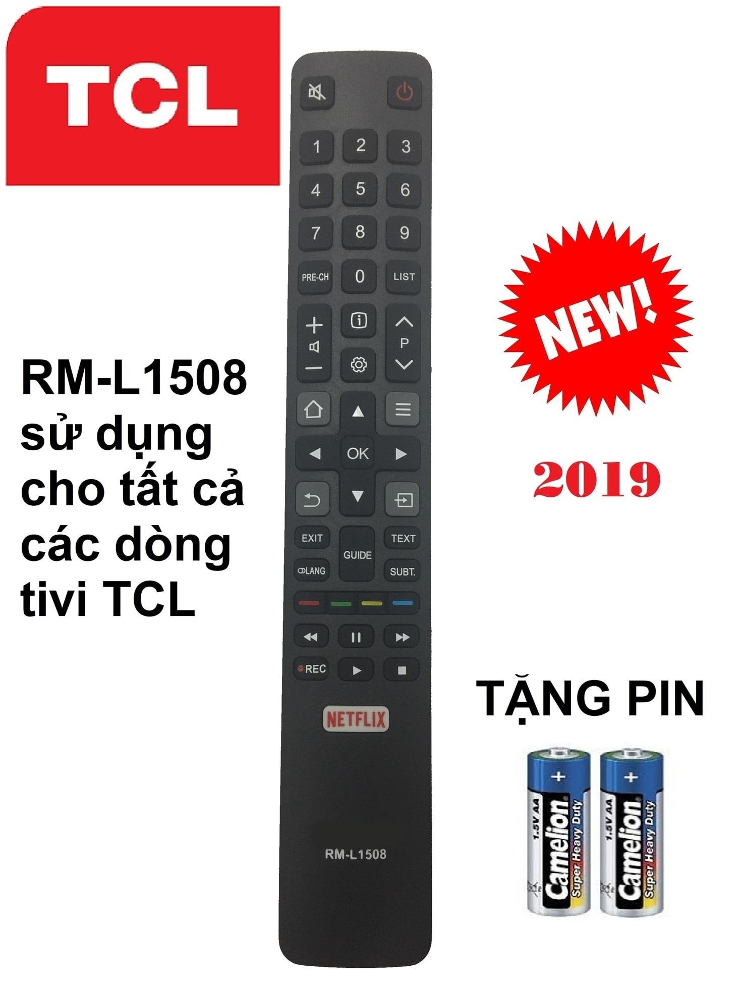 [HCM]REMOTE ĐIỀU KHIỂN TIVI TCL SMART RM-L1508 CHO TẤT CẢ CÁC DÒNG TIVI TCL có nút chuyên dùng Netflix khoảng cách sử dụng tối ưu 8m