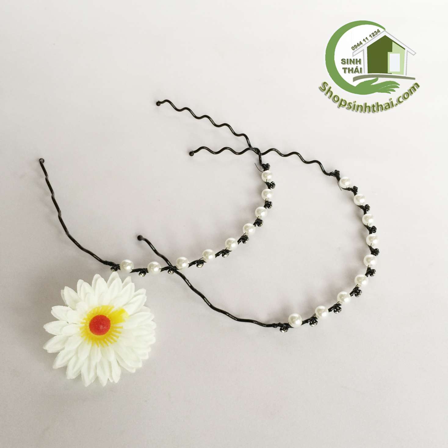 [HCM]Băng đô - bờm cài tóc lượn sóng đính ngọc trai