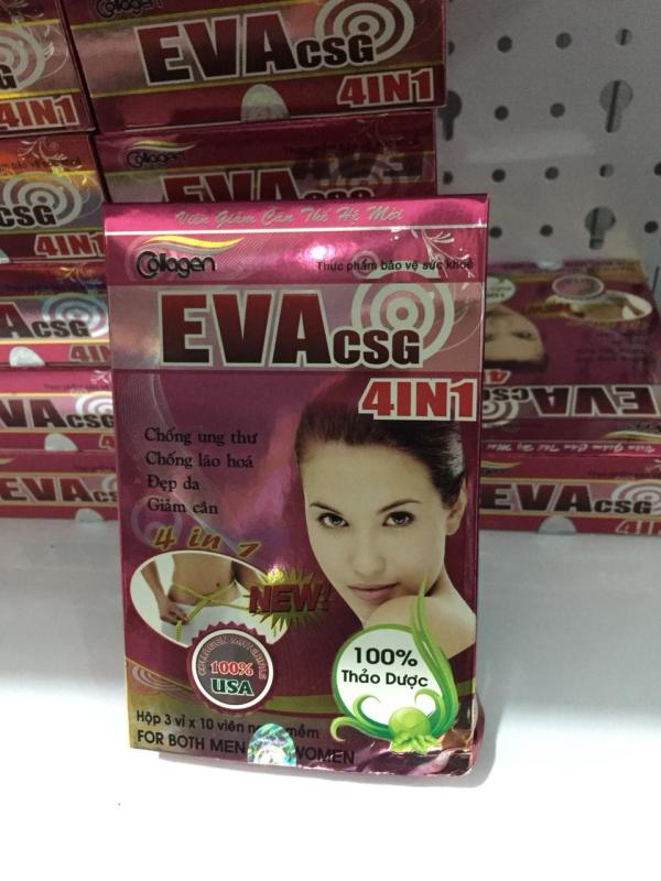 Giảm cân Collagen Eva 4in1 - Hộp 30 viên nhập khẩu