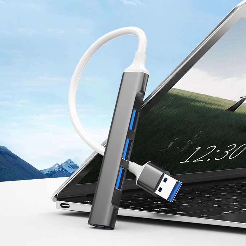 Bộ Chia 4 Cổng USB 3.0 Type C Cho Laptop Máy Tính