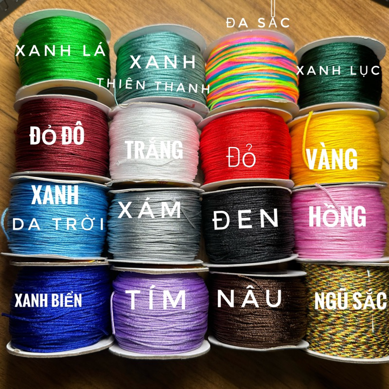 [SIÊU RẺ] Cuộn dây đan vòng handmade 1mm dài 80m - MH889