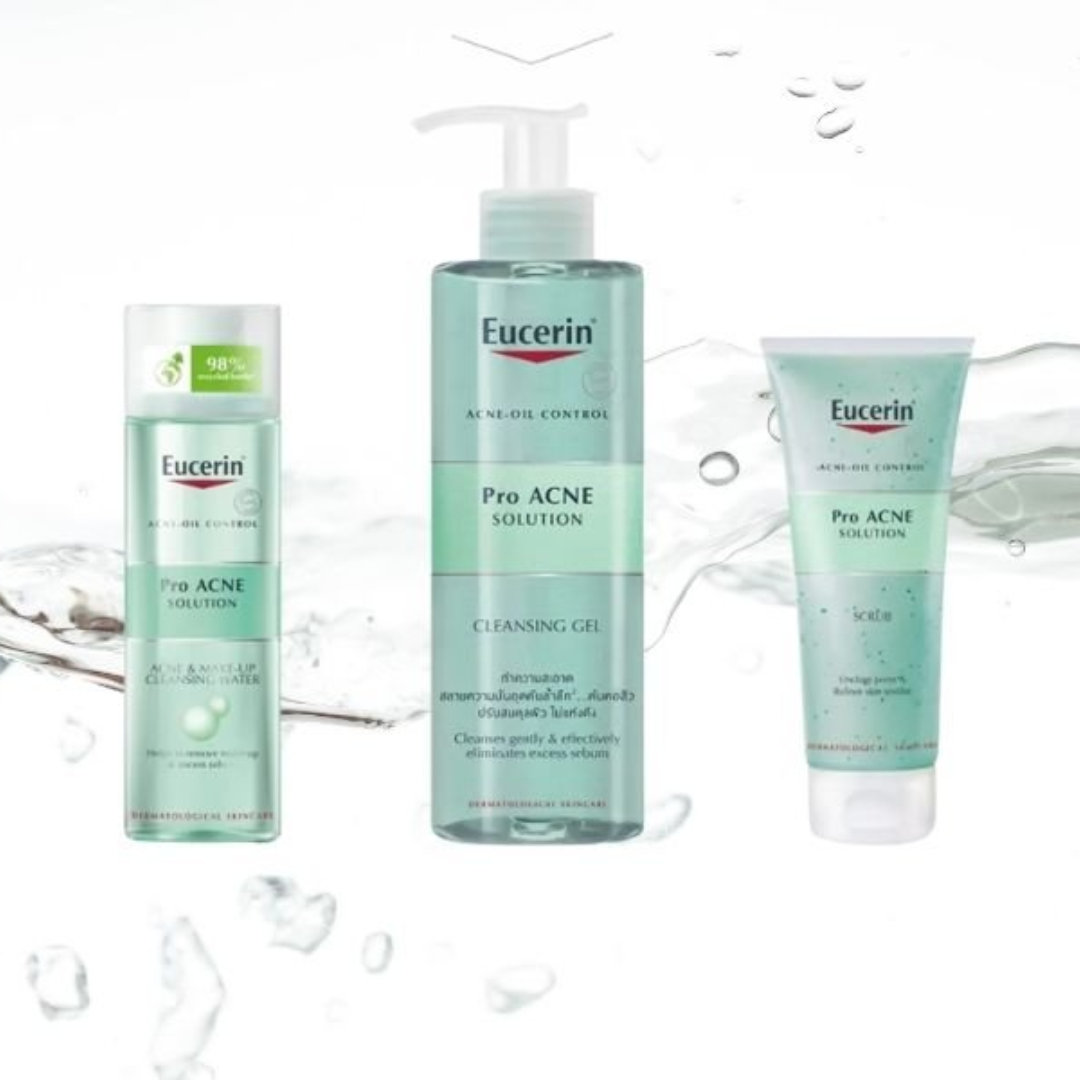 Sữa rửa mặt làm giảm mụn Eucerin Pro Acne Cleansing Gel