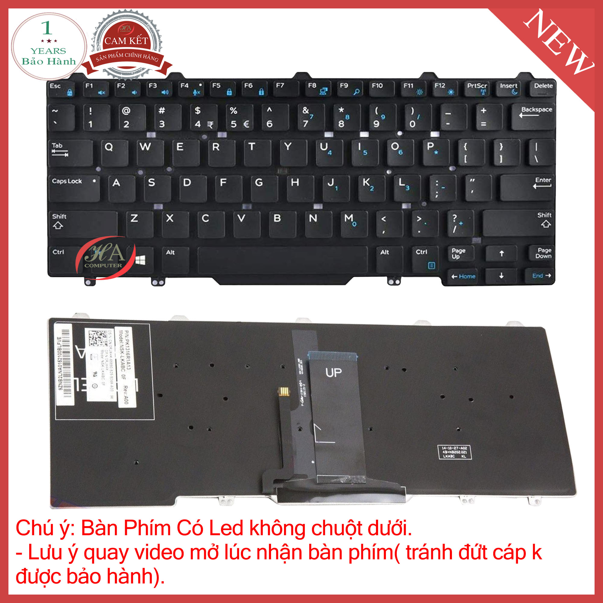 Bàn phím dell Latitude 7480