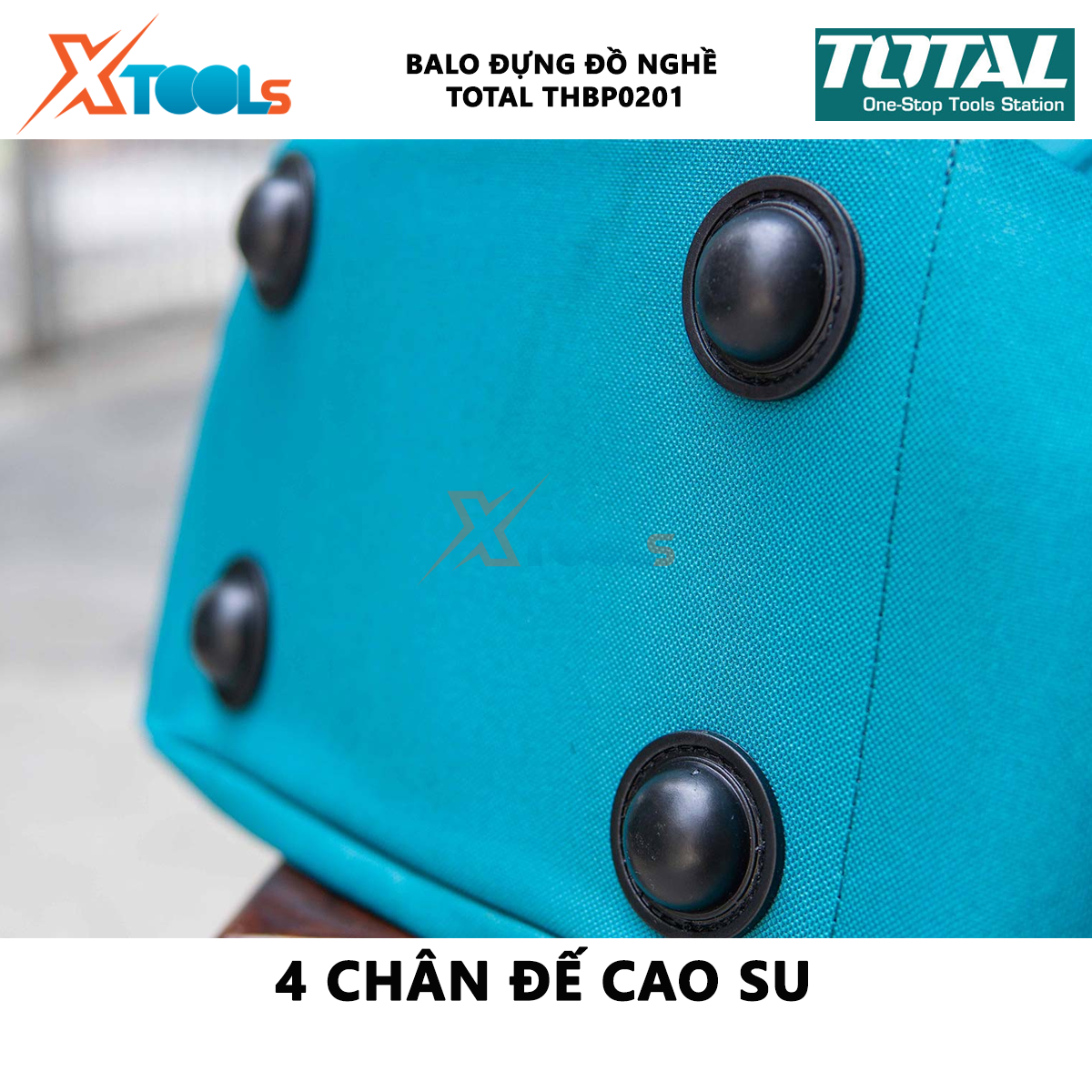 Balo đựng đồ nghề TOTAL THBP0201 | ba lô công cụ chất liệu polyester oxford 600D kích thước: 34cm * 17cm * 45cm chứa các thiết bị, đồ nghề [CHÍNH HÃNG] [XTOOLs]