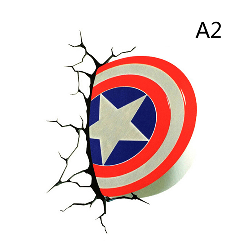 KHEI 1PC Avengers dán xe đề can 3D Ironman/Spiderman dán sáng tạo