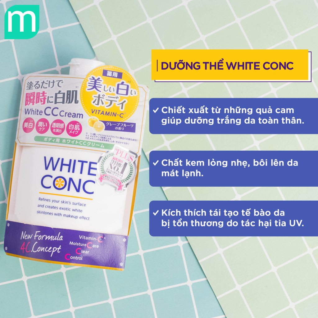 Dưỡng Thể White Conc 200g