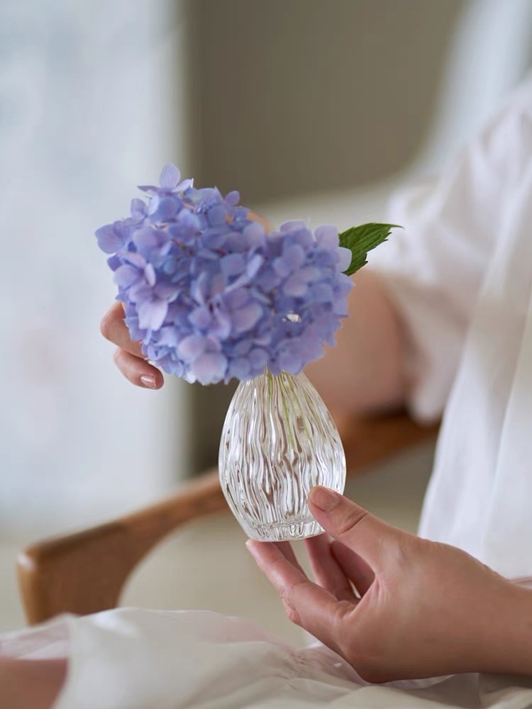 Lọ hoa decor mini để bàn đẹp- lọ cắm hoa trong suốt trang trí
