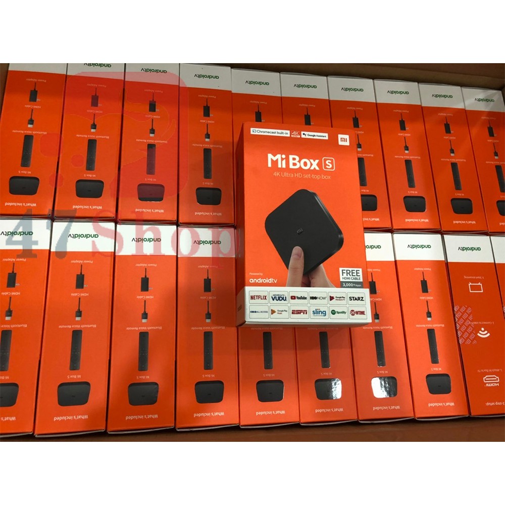 [Bản quốc tế] Android Tivi Box Xiaomi Mibox S 4K (Android 8.1) - Android TV Mi Box S 4k MDZ-28-AA ( google TV)