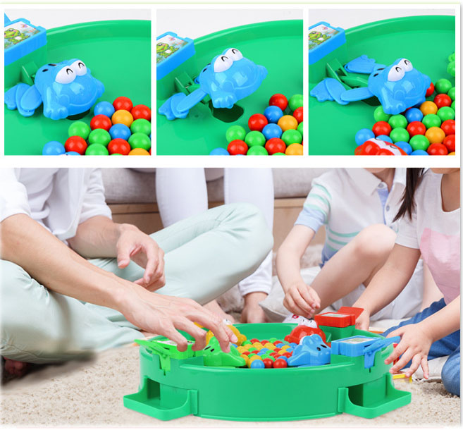 Bộ Trò Chơi Ếch Gắp Hạt Tương Ếch Ăn Bi