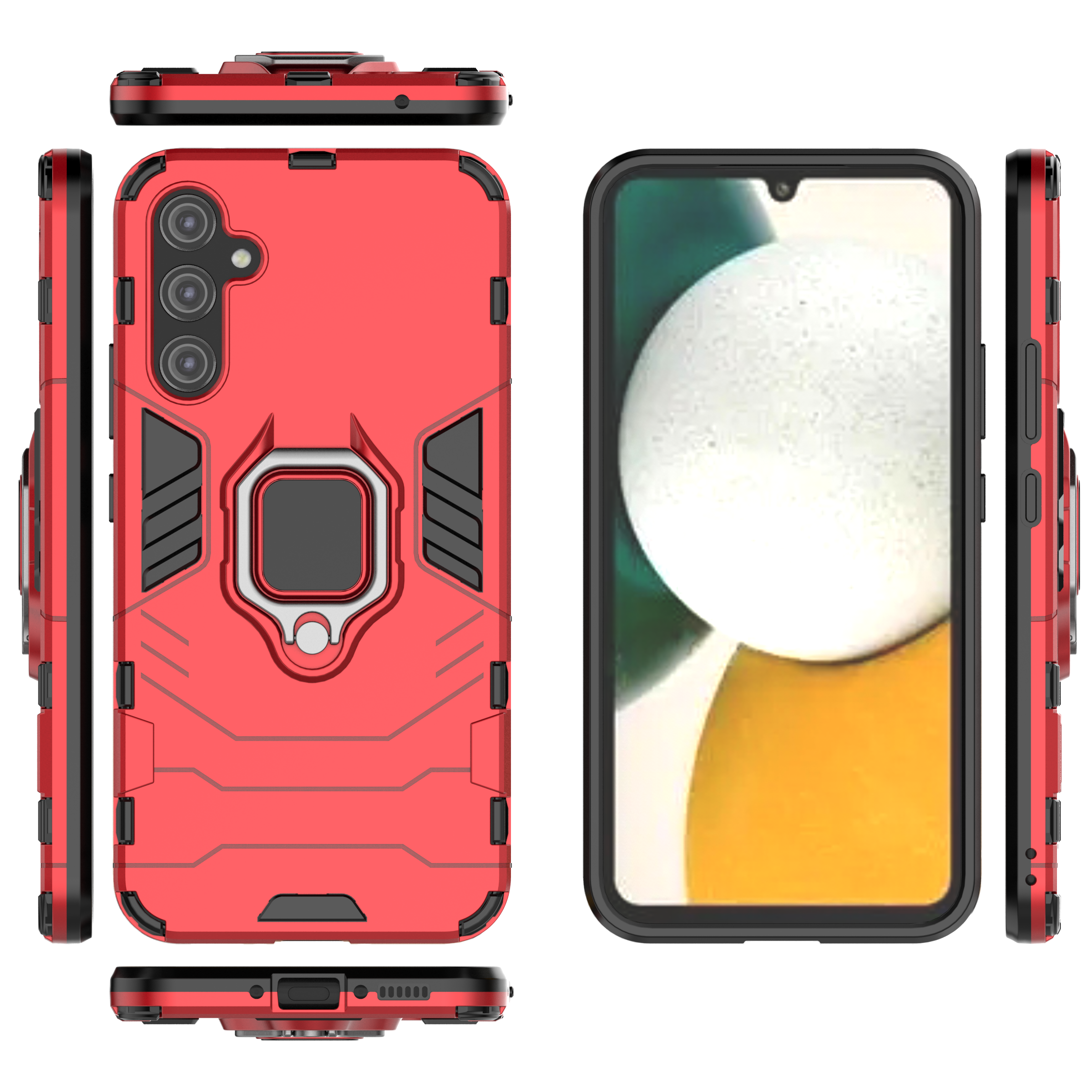 Ốp lưng Samsung Galaxy A31/ A32 / A32 4G / A33 5G / A34 5G chống sốc Iron Man Iring giá đỡ mặt lưng siêu bền cao cấp