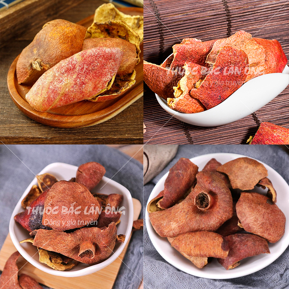 Vỏ lựu khô 1kg, thạch lựu bì, thơm, sạch, hỗ trợ kháng khuẩn, tốt cho tiêu hóa - Lãn ông