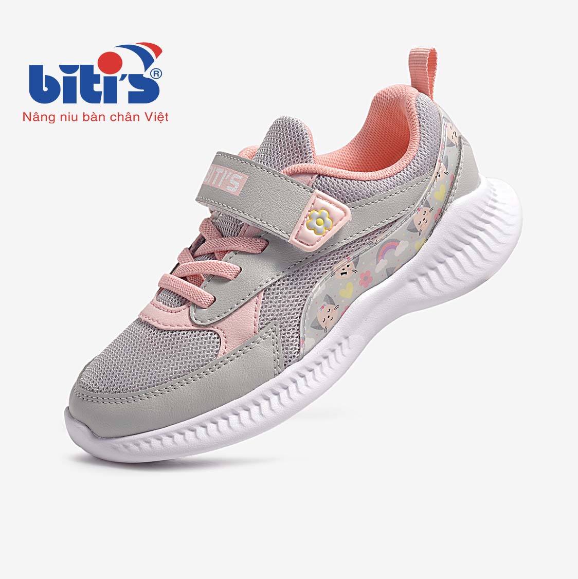 Giày Thể Thao Bé Gái Biti's BSG003400XAM ( Xám )