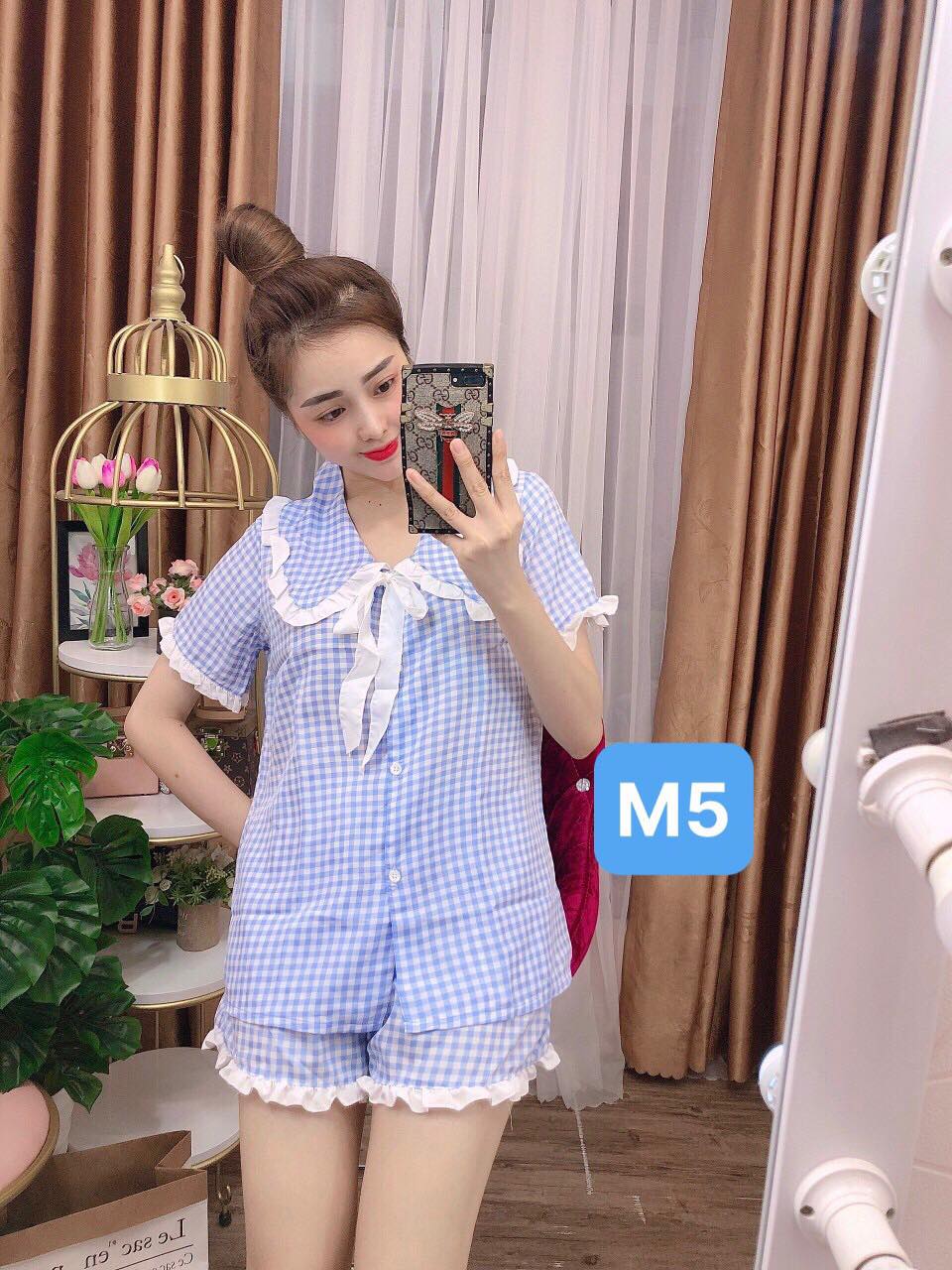 SET BỘ THỜI TRANG ĐÙI CARO SIÊU DỄ THƯƠNG