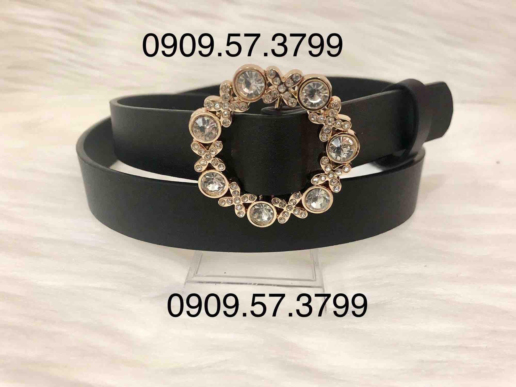 [HCM]Nịt quần bản 25 cm. Mặt hoa đính đá