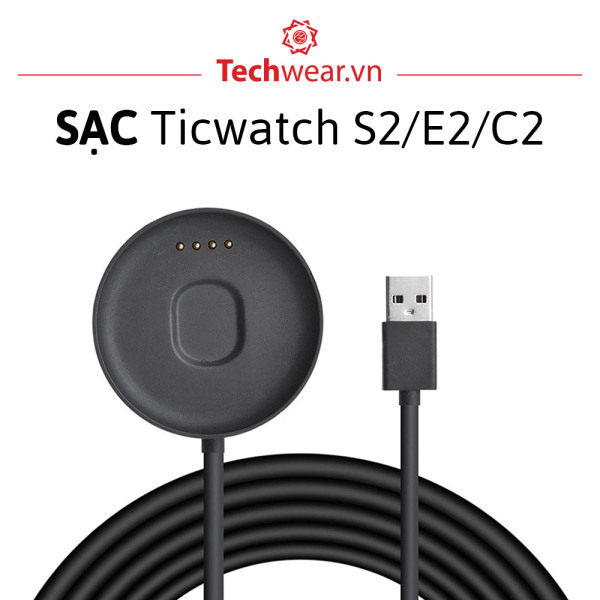 Cáp sạc đồng hồ thông minh Ticwatch C2 / Ticwatch E2 / Ticwatch S2 【Hàng Xịn | Có bảo hành | Sẵn hàng giao ngay】