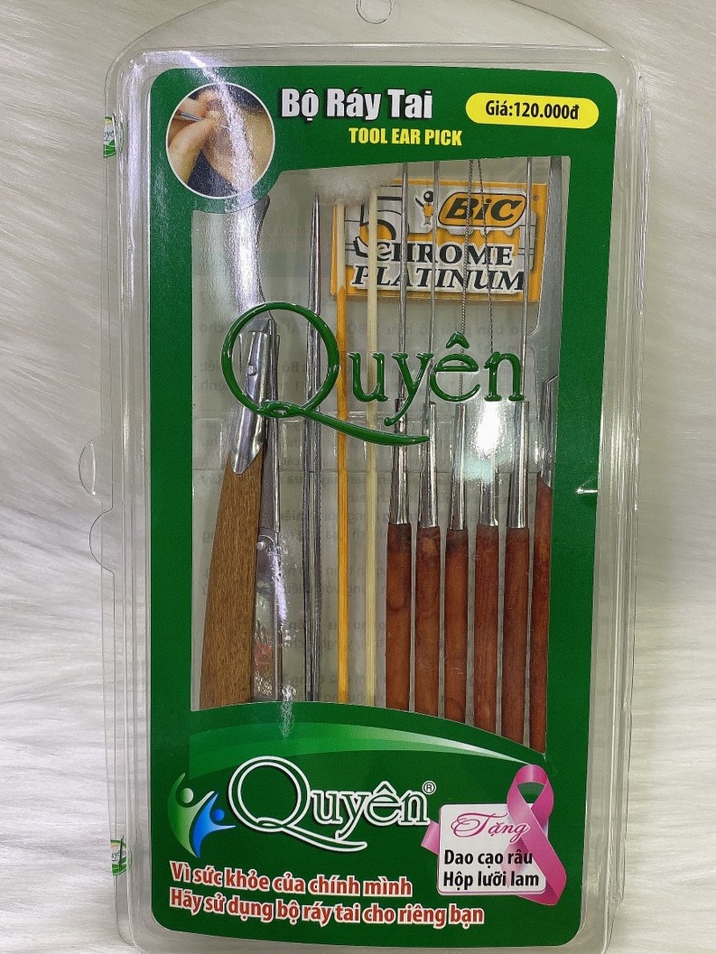 Bộ dụng cụ lấy ráy tai chuyên nghiệp quyên