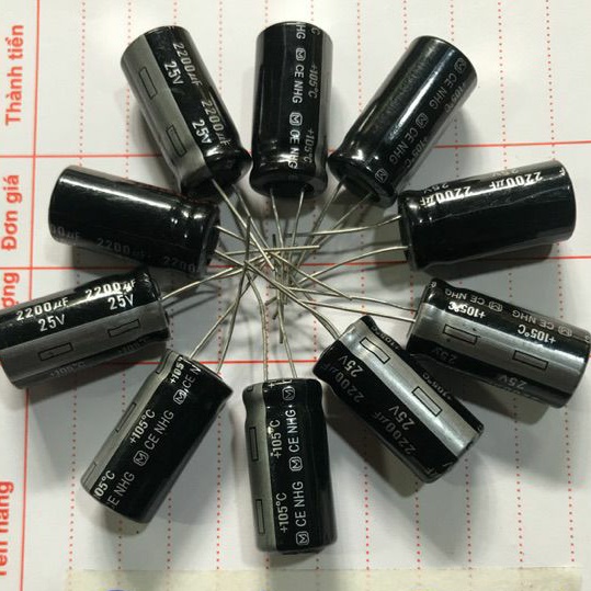 10 con Tụ Hoá 2200uf 25V sale