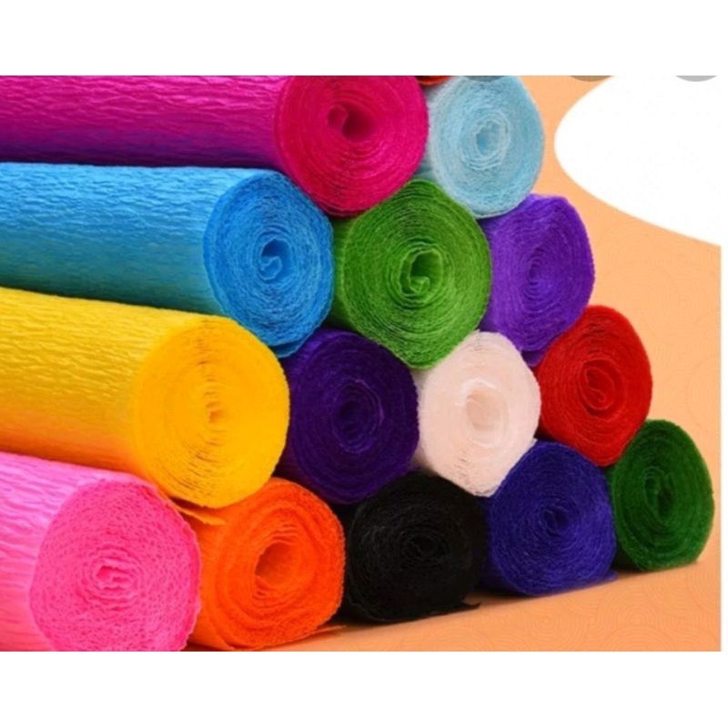 1 cuộn giấy nhún làm hoa, cuộn 50x250cm (Trung)