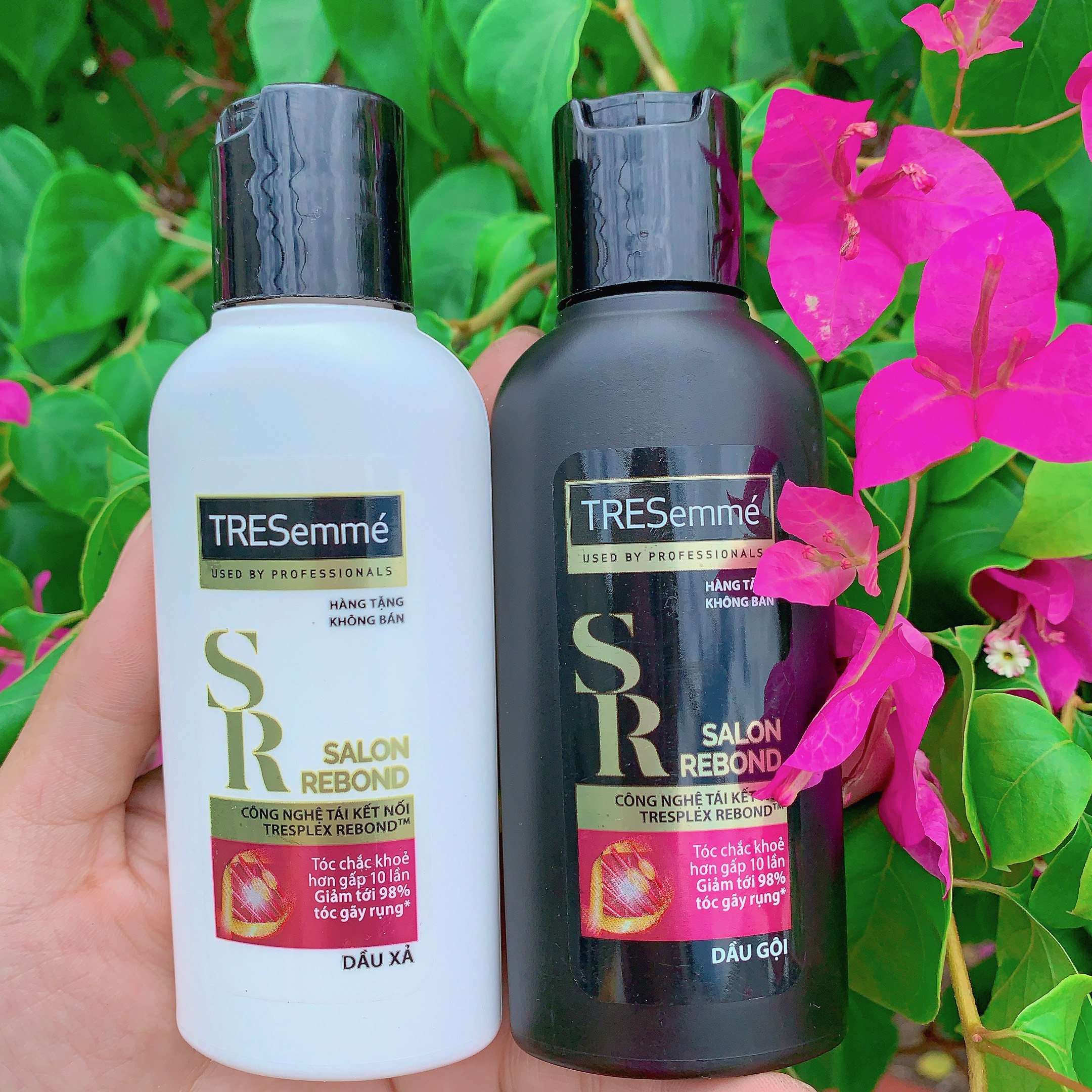 Set 2 chai dầu gội xả du lịch Tresemmé 70g