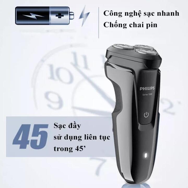 Máy cạo râu khô và ướt 5D Pivot thương hiệu Hà Lan cao cấp Philips S4303 Series 4000 - Bảo Hành 2 Năm