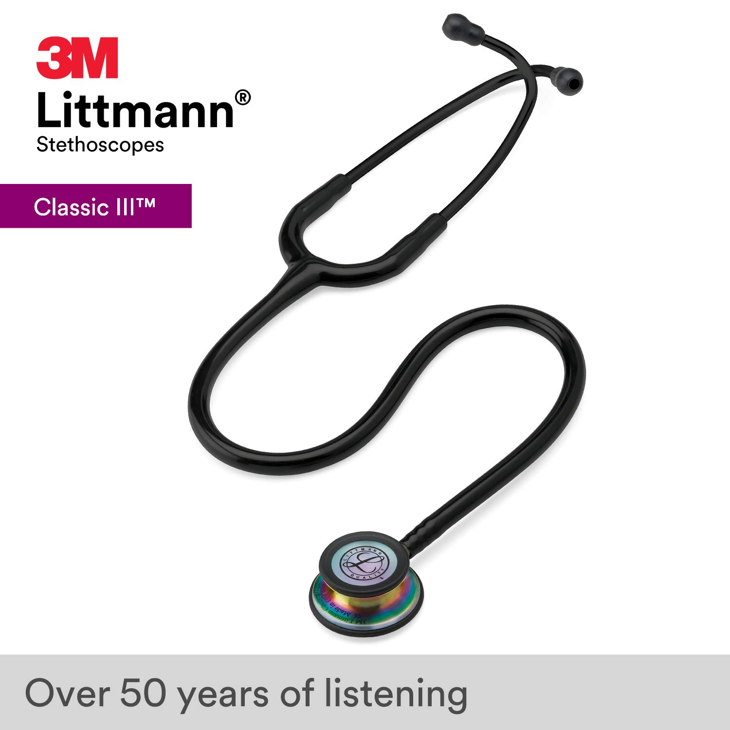 Ống nghe Littmann Classic III TM màu Black Edition Chestpiece Special 5803