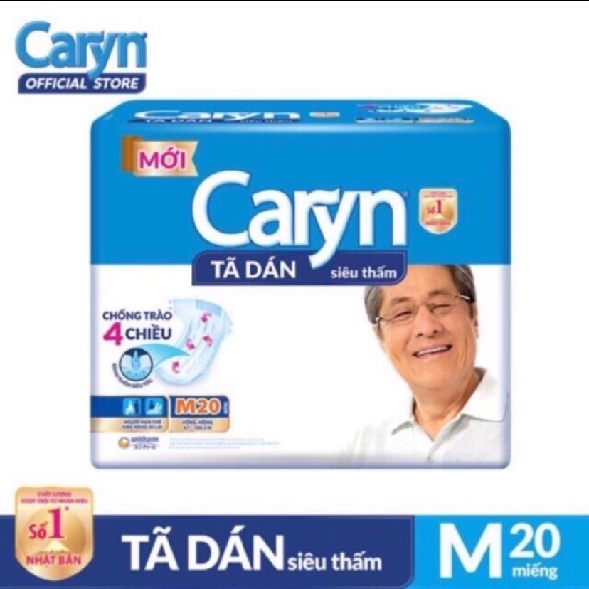 [HCM]Tã dán Caryn Siêu thấm M20