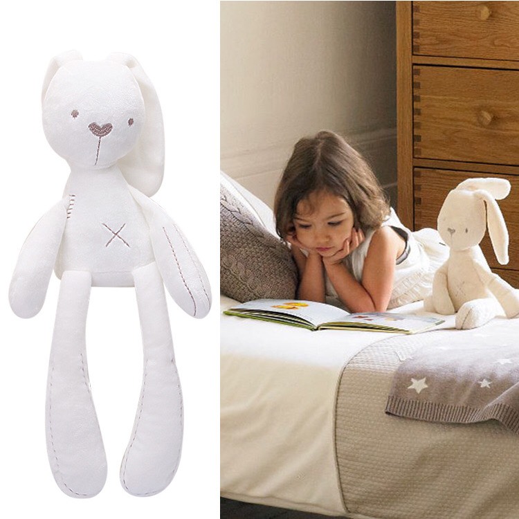Thỏ trắng nhồi bông  cao cấp cho bé
