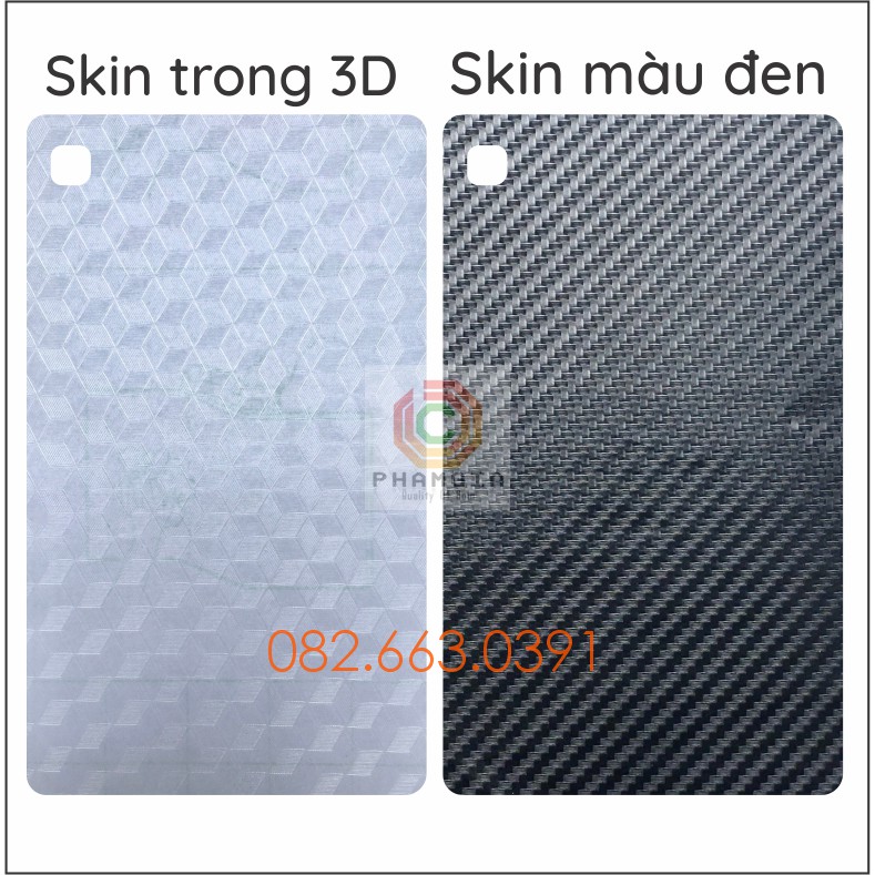 Dán mặt lưng skin carbon samsung tab a7 lite