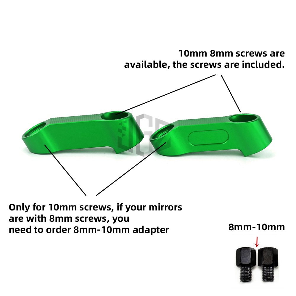 M8 M10 Motorcycle CNC Rear Mirror Adapter Riser Bracket Holder Accessory Universal for HONDA KTM