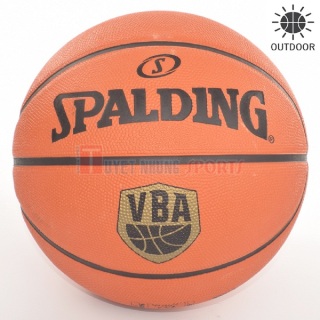 Bóng rổ Spalding VBA cao su Outdoor Size 7 + Tặng bộ kim bơm bóng và lưới đựng bóng thumbnail
