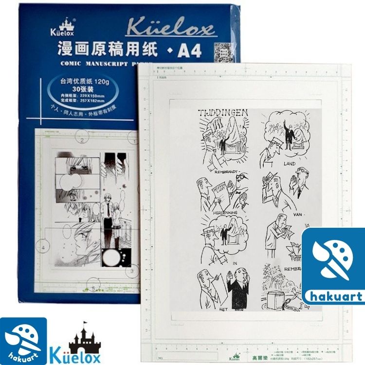 Giấy Vẽ Truyện Tranh, Manga, Comic KUELOX 120gsm A4 30 tờ - Họa Cụ Hakuart