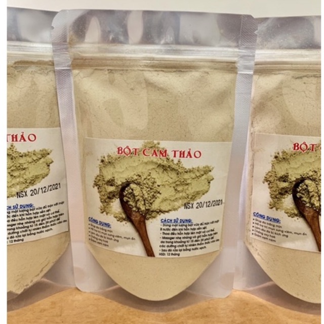Bột cam thảo trắng mịn da 100g