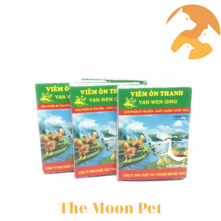 COMBO 25 VĨ VIÊM ÔN THANH - THUỐC DÙNG CHO GÀ ĐÁ, CHIM CẢNH