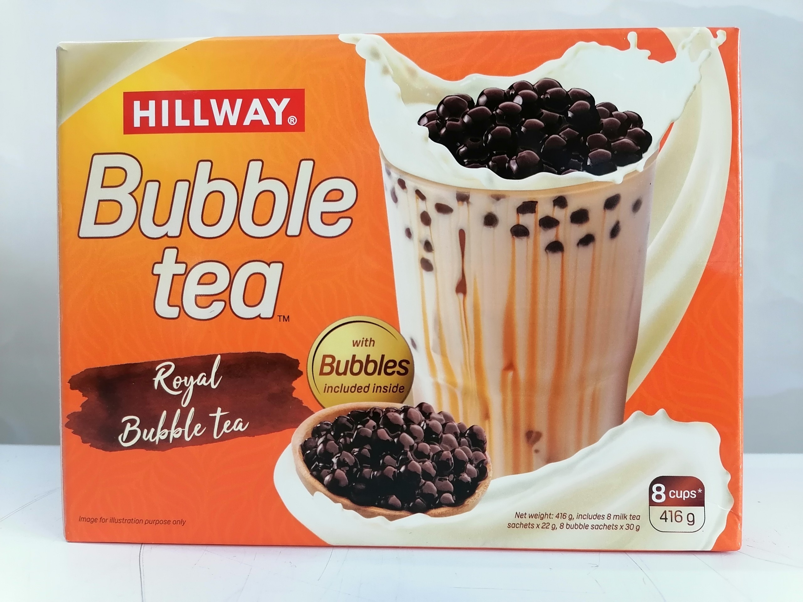 [Hộp 416g (8 LY)] TRÀ SỮA TRÂN CHÂU [VN] HILLWAY Bubble Milk Tea (btn-hk)