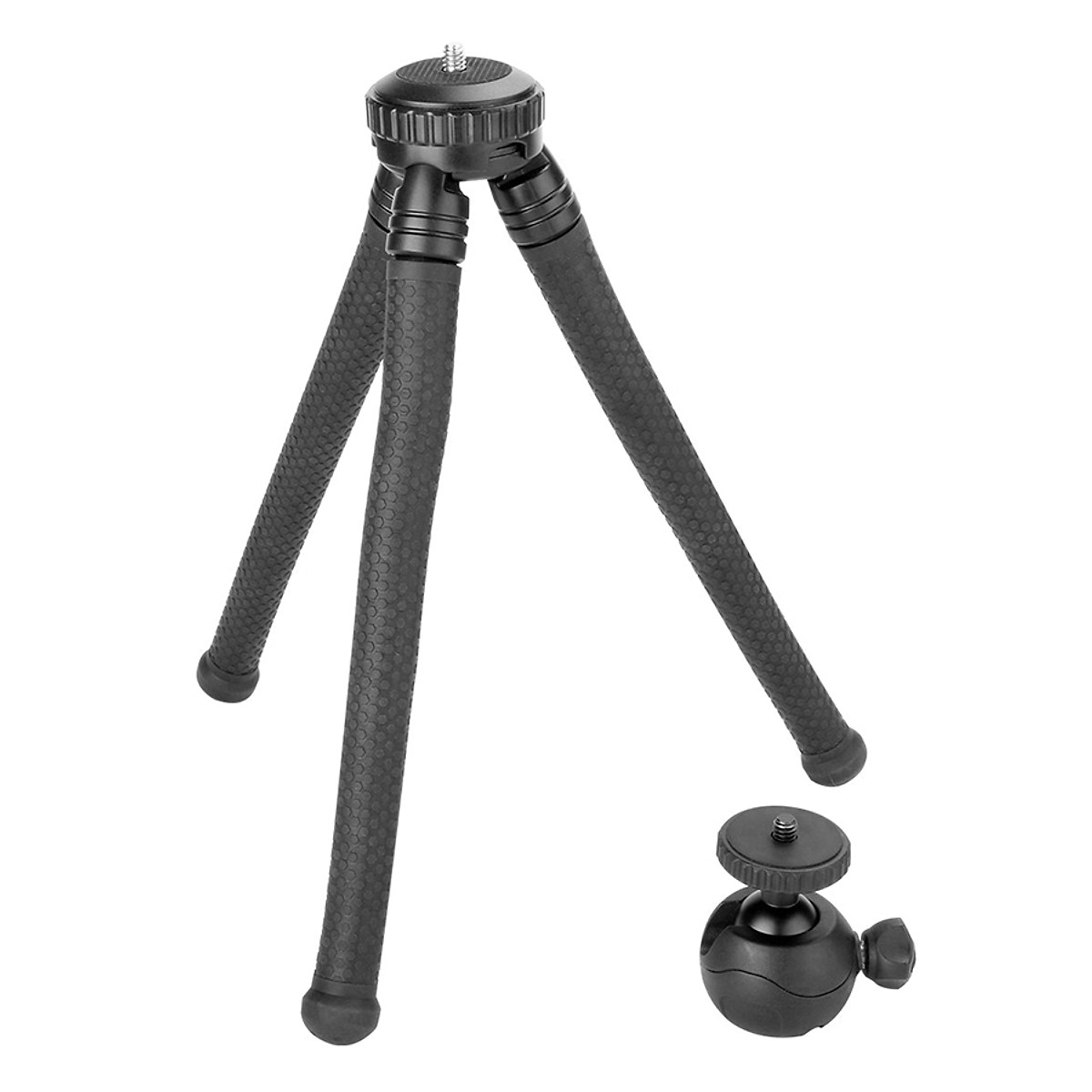 Chân đế máy ảnh Tripod Ballhead Mini Octopus Flexible (Giao Màu Ngẫu Nhiên) - HÀNG NHẬP KHẨU