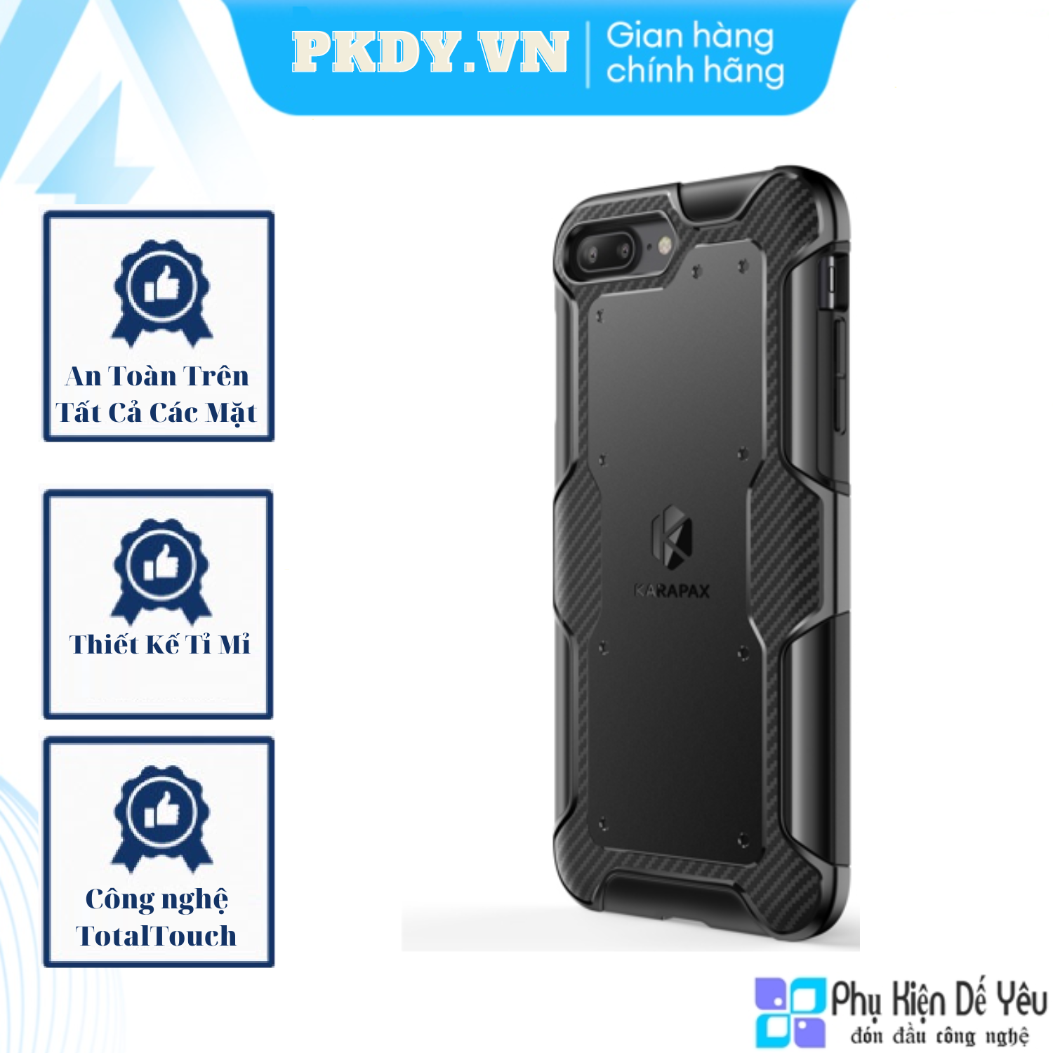 Ốp lưng anker karapax shield+ cho iphone 7/ 8 plus