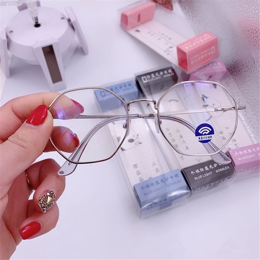 LIMRJ Mắt Kính Giả Cận Phong Cách Retro Thời Trang Kính Máy Tính kính Nam kính thời trang kính gọng tròn kính thời trang nữ