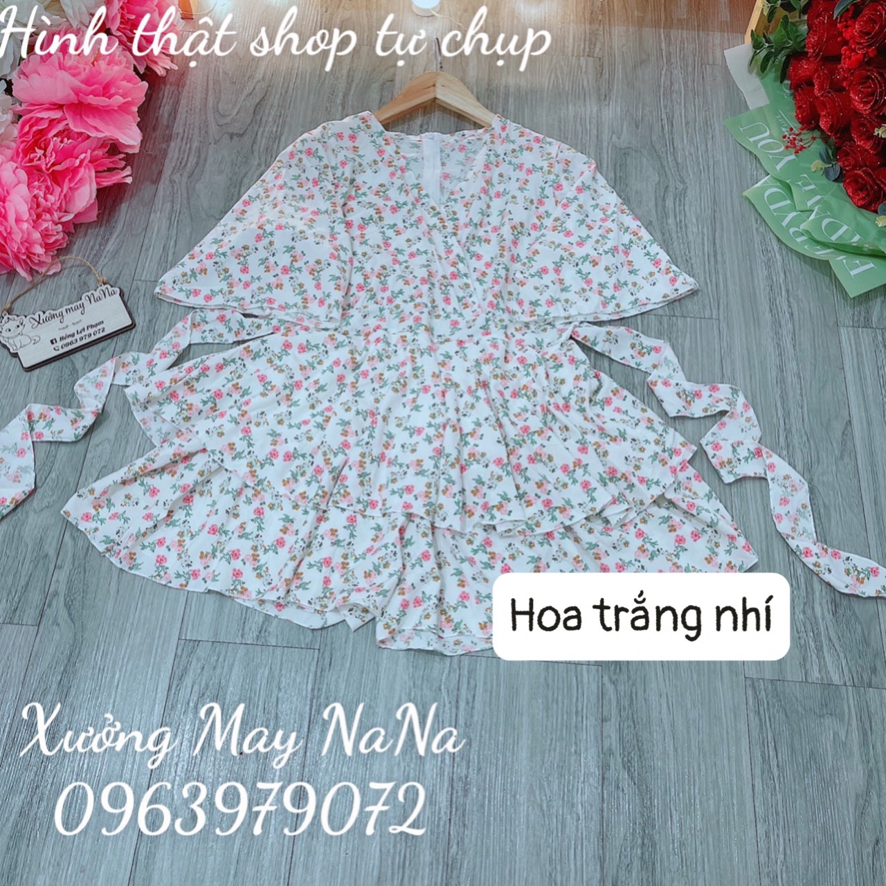 Jum bigsize - jum hoa nhí tay loe (hình thật)
