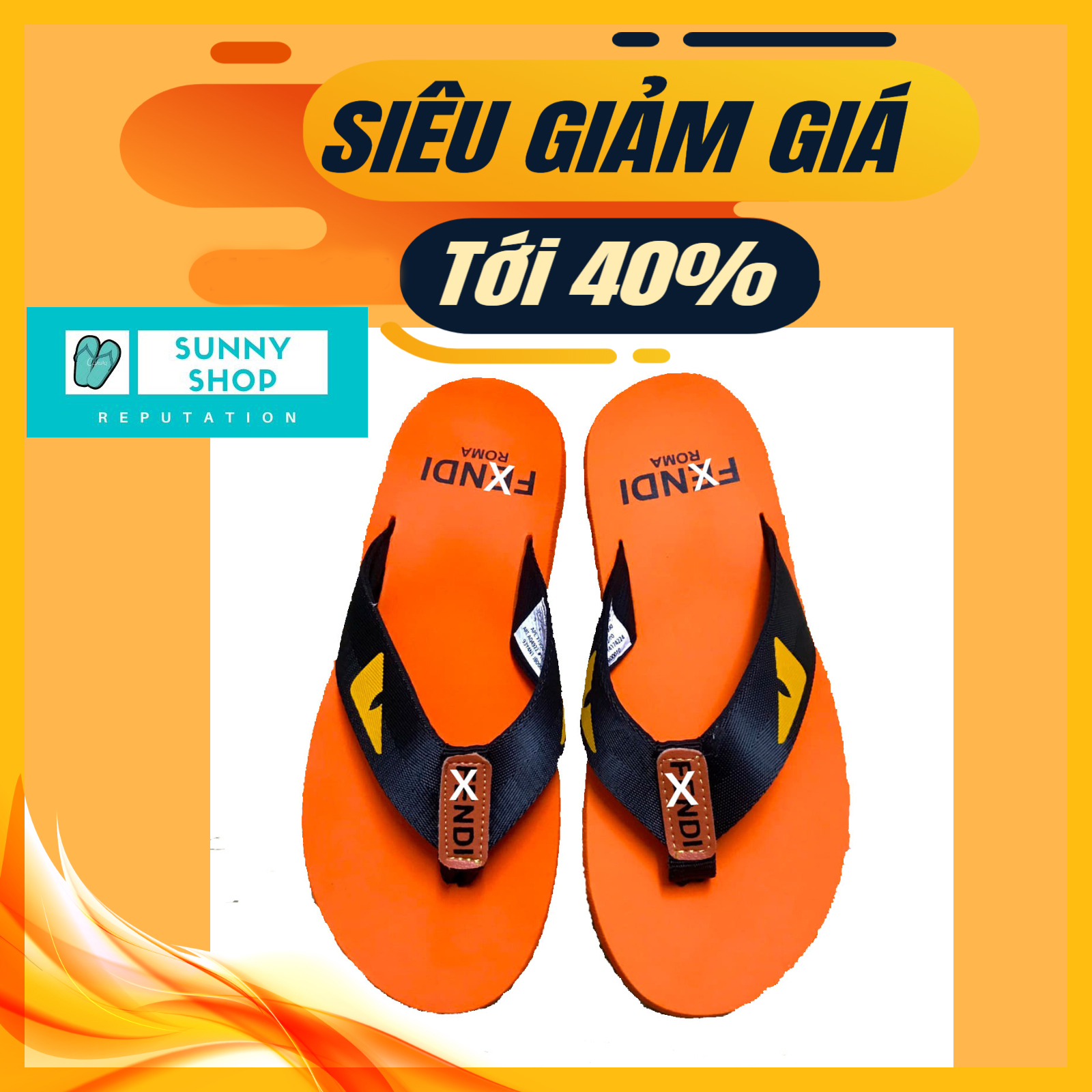 Dép kẹp nam mắt cáo F.D (7 Màu)
