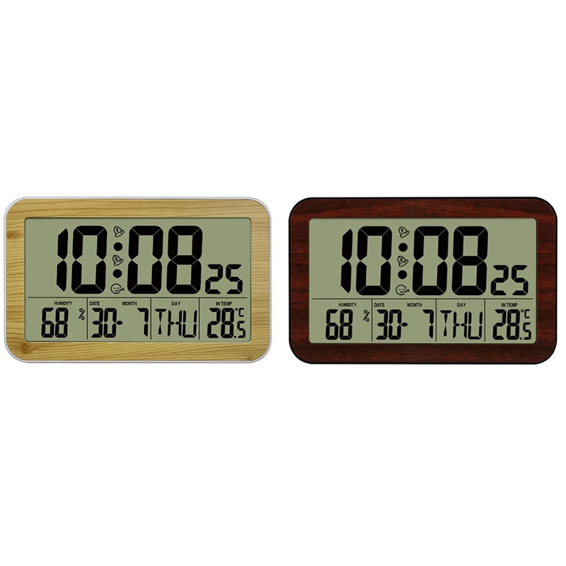 Large Screen Digital Wall Clock Home Electronic Wall Clock Student Electronic Alarm Clock Digital Display Desk Clock