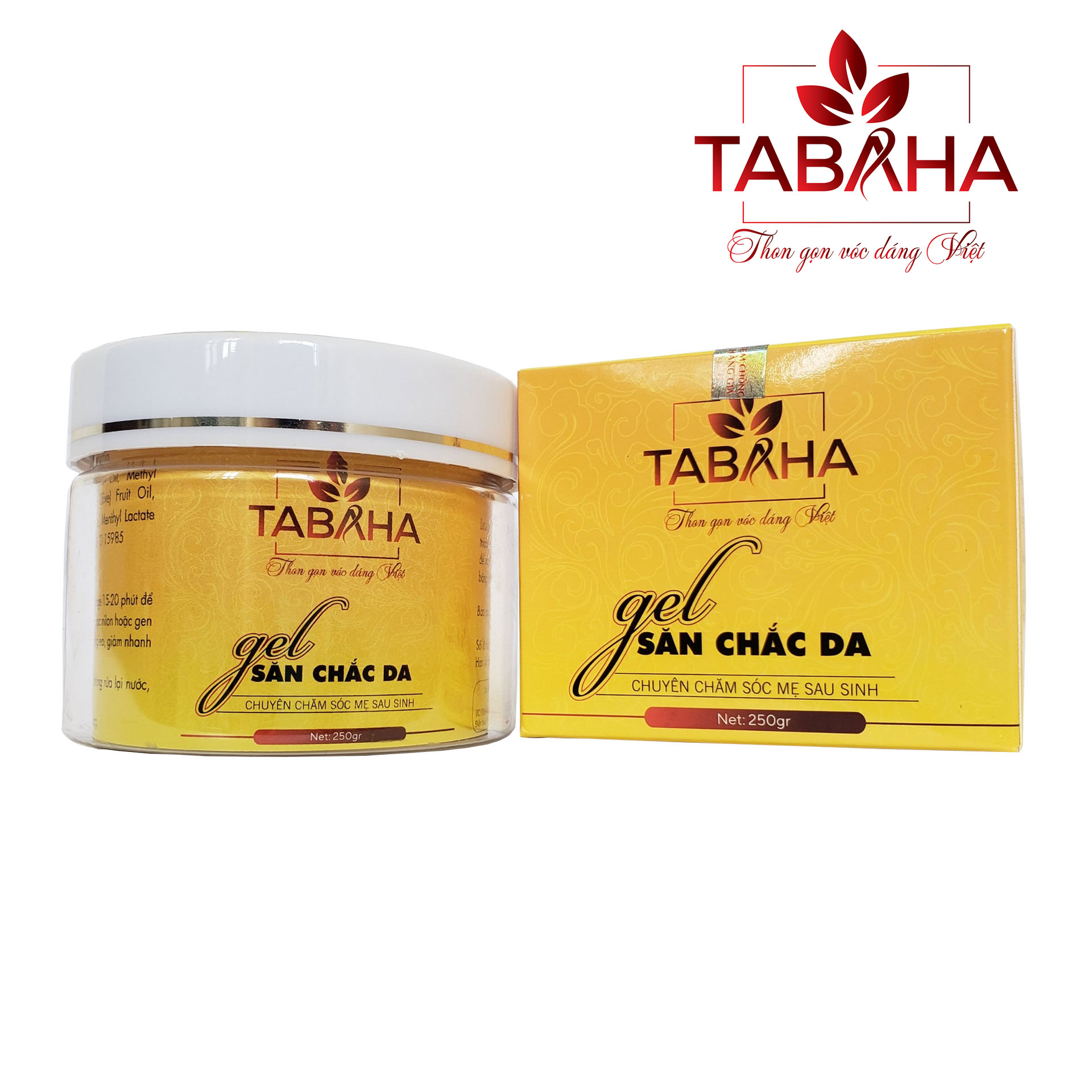 [HCM]Kem tan mỡ TABAHA 250gr chăm sóc mẹ sau sinh chiết xuất từ gừng ớt tinh dầu quế trà xanh...an toàn cho da
