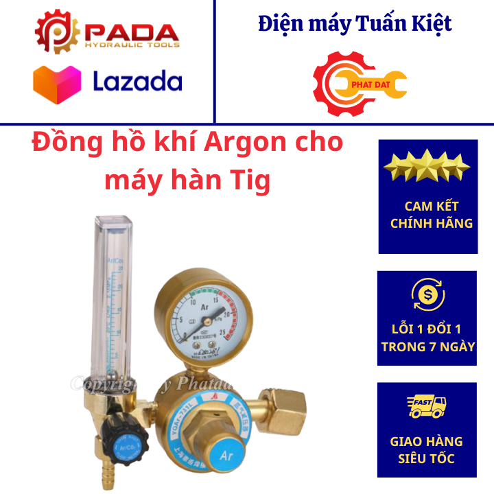 Đồng hồ khí Argon cho máy hàn Tig