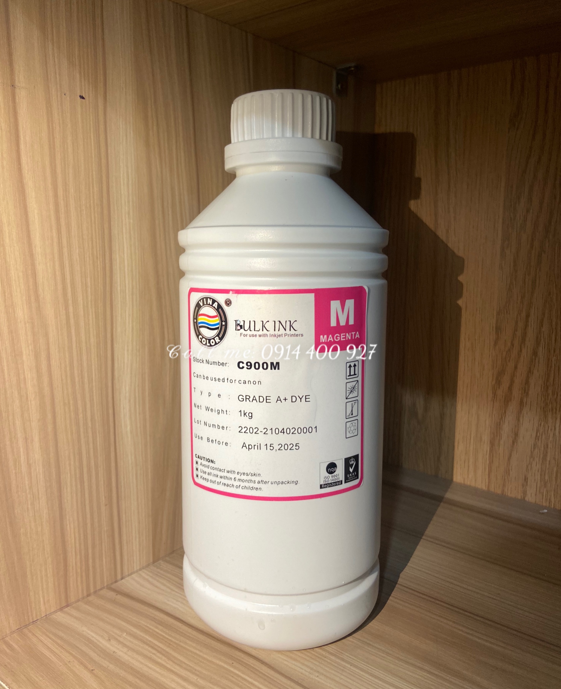 Mực nạp, mực bơm máy in phun Canon/ HP (mực đổ) Bulk ink (1 chai/ 1 lit)