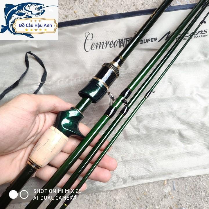 Cần câu lure 4 khúc Cemreo Macans 2m1 - 2m4 siêu khỏe  (cam kết đổi trả trong 2 tuần đầu)