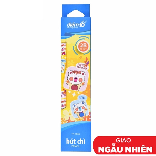 Bút Chì Gỗ 2B Thiên Long TP-GP06 (Mẫu Màu Giao Ngẫu Nhiên) VPP Làn Gió Mới