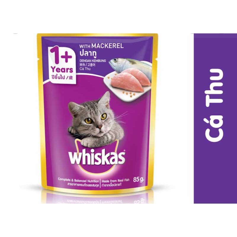 Pate mèo - pate Whiskas đủ vị - 85g/gói